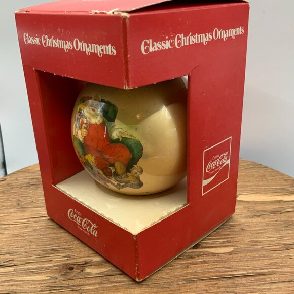 Coca Cola Vintage Classic Corning Glass Works Christmas Ornament - Picture 3 of 6